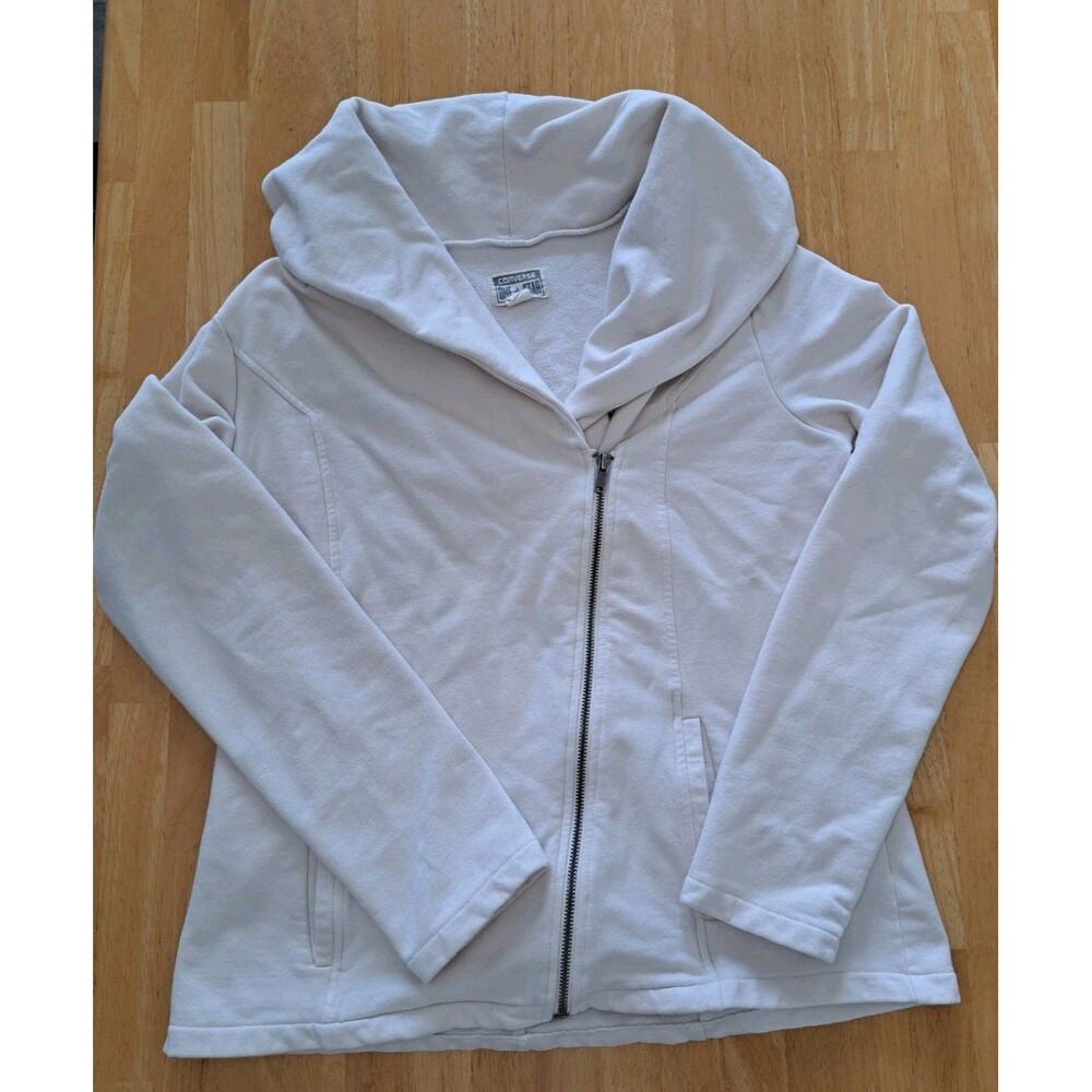 Converse One Star Zip Up Sweater Sweatshirt w/ Shawl Collar Women's Size XL